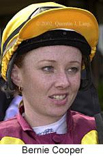 Jockey Bernadette Cooper was yesterday fined a total of $1,300 on three separate charges by NSW TRB stewards. - 0604berniecooper